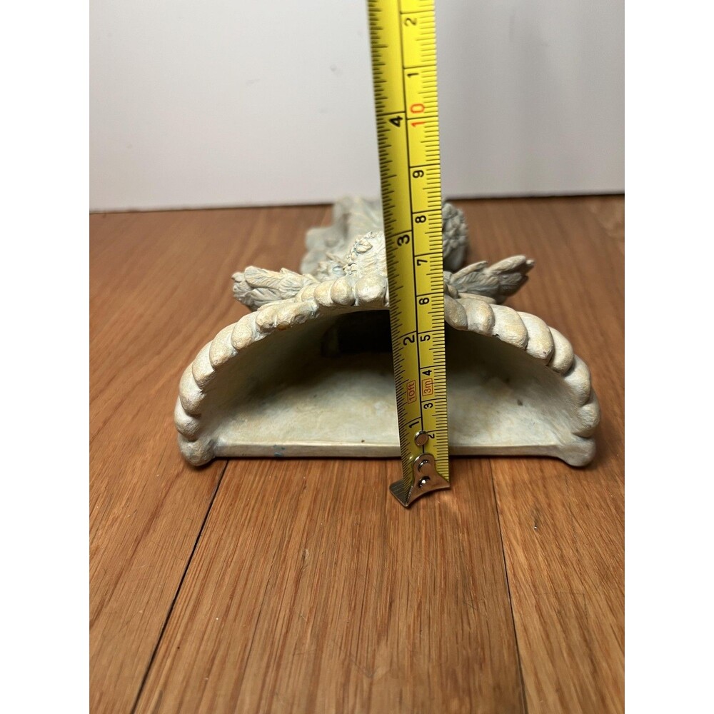 Archangel Wall Sculpture Shelf Sconce Beige Resin Angel Decor Small Wall - Picture 8 of 8